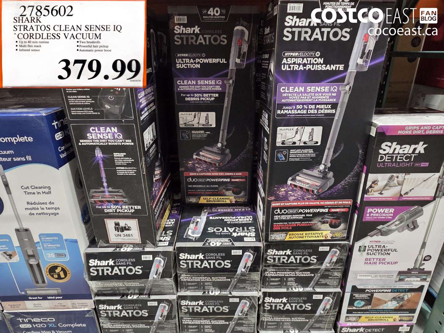 2785602 SHARK STRATOS CLEAN SENSE IQ CORDLESS VACUUM $379.99