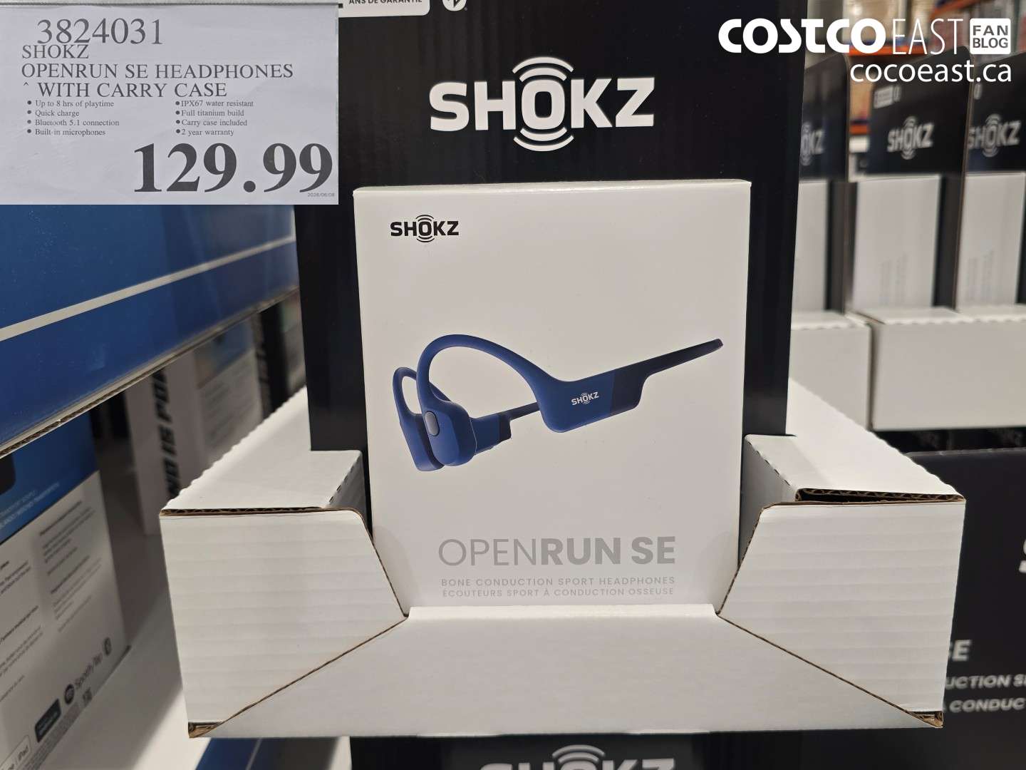 3824031 SHOKZ OPENRUN SE HEADPHONES WITH CARRY CASE $129.99