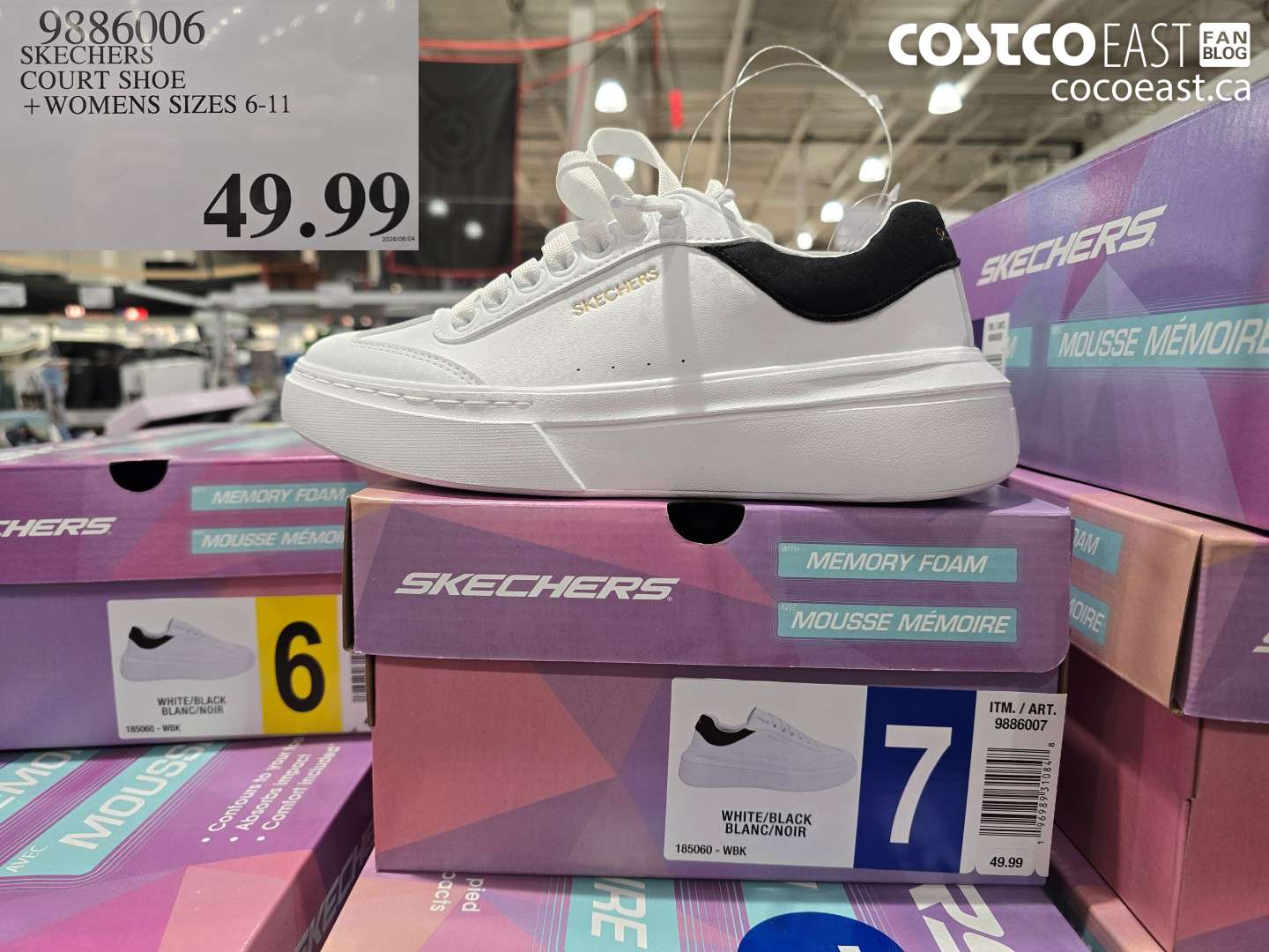 9886006 SKECHERS COURT SHOE WOMENS SIZES 6-11 $49.99