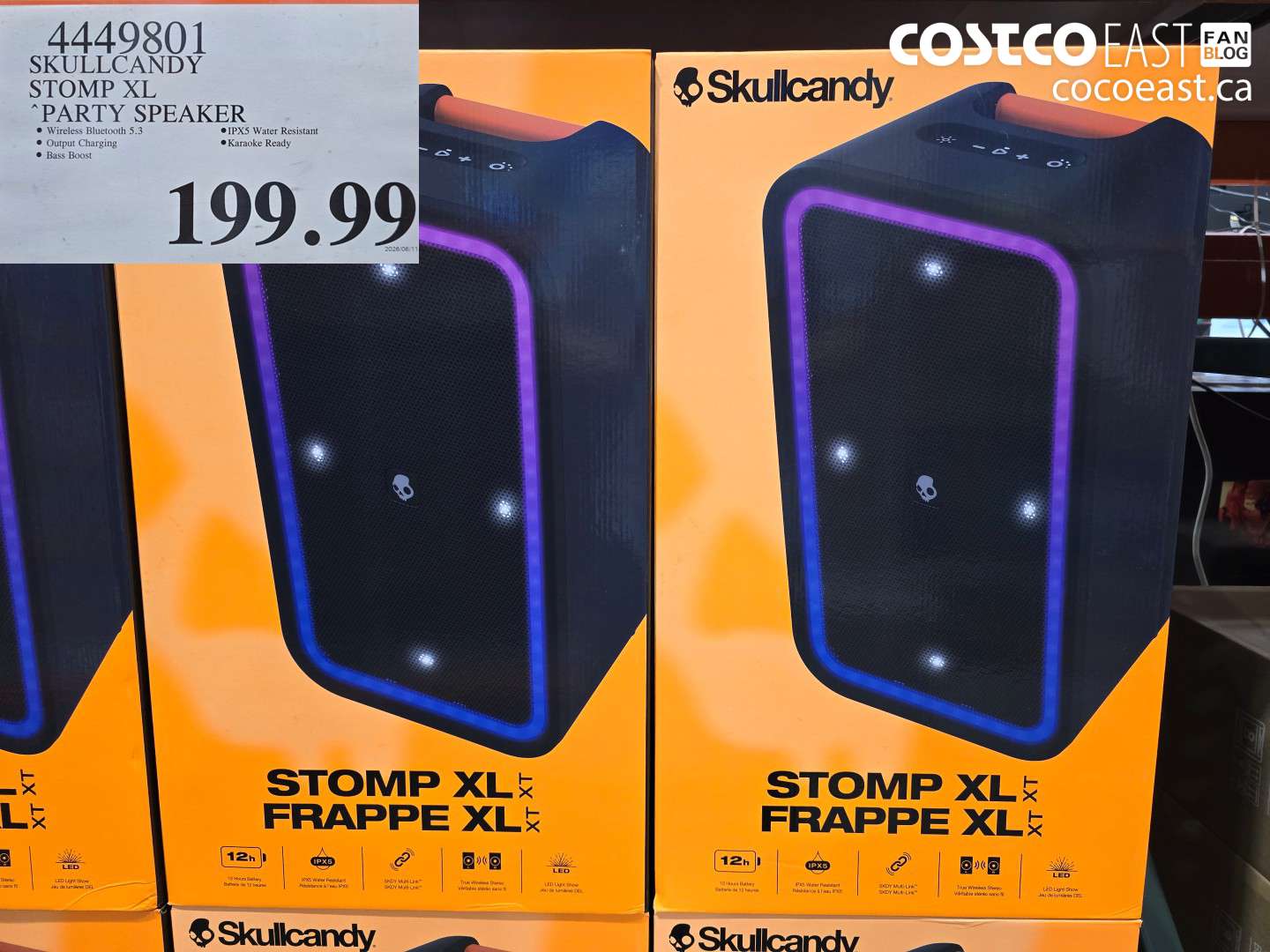 4449801 SKULLCANDY STOMP XL PARTY SPEAKER $199.99