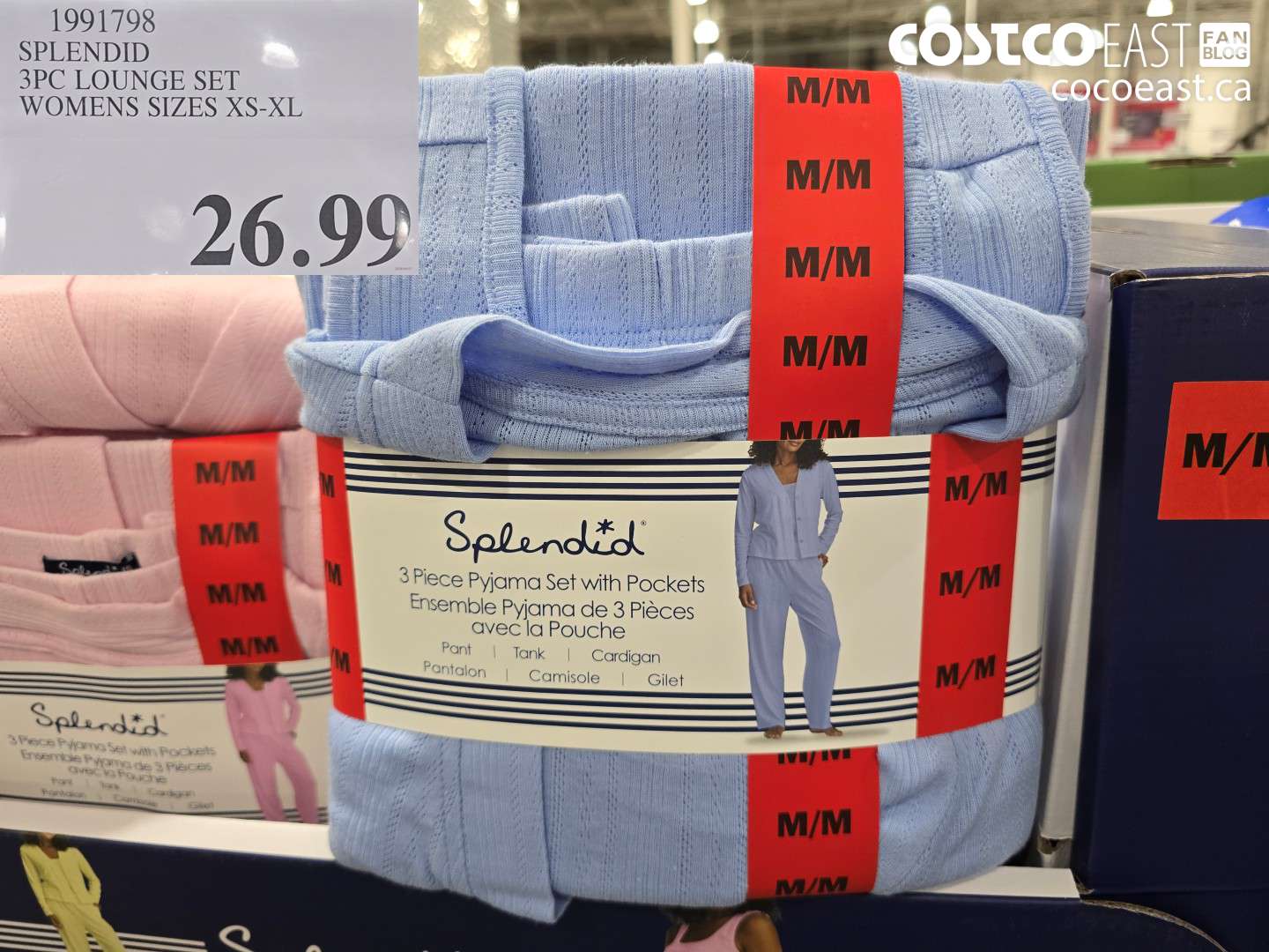 1991798 SPLENDID 3PC LOUNGE SET WOMENS SIZES XS-XL $26.99