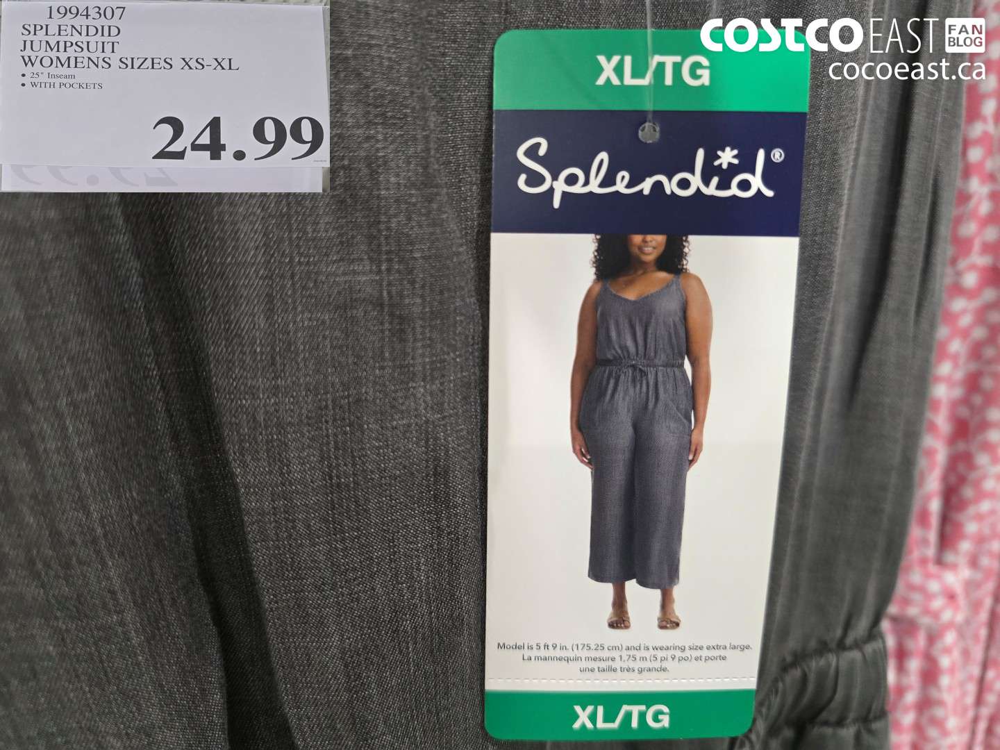 1994307 SPLENDID JUMPSUIT WOMENS SIZES XS-XL $24.99