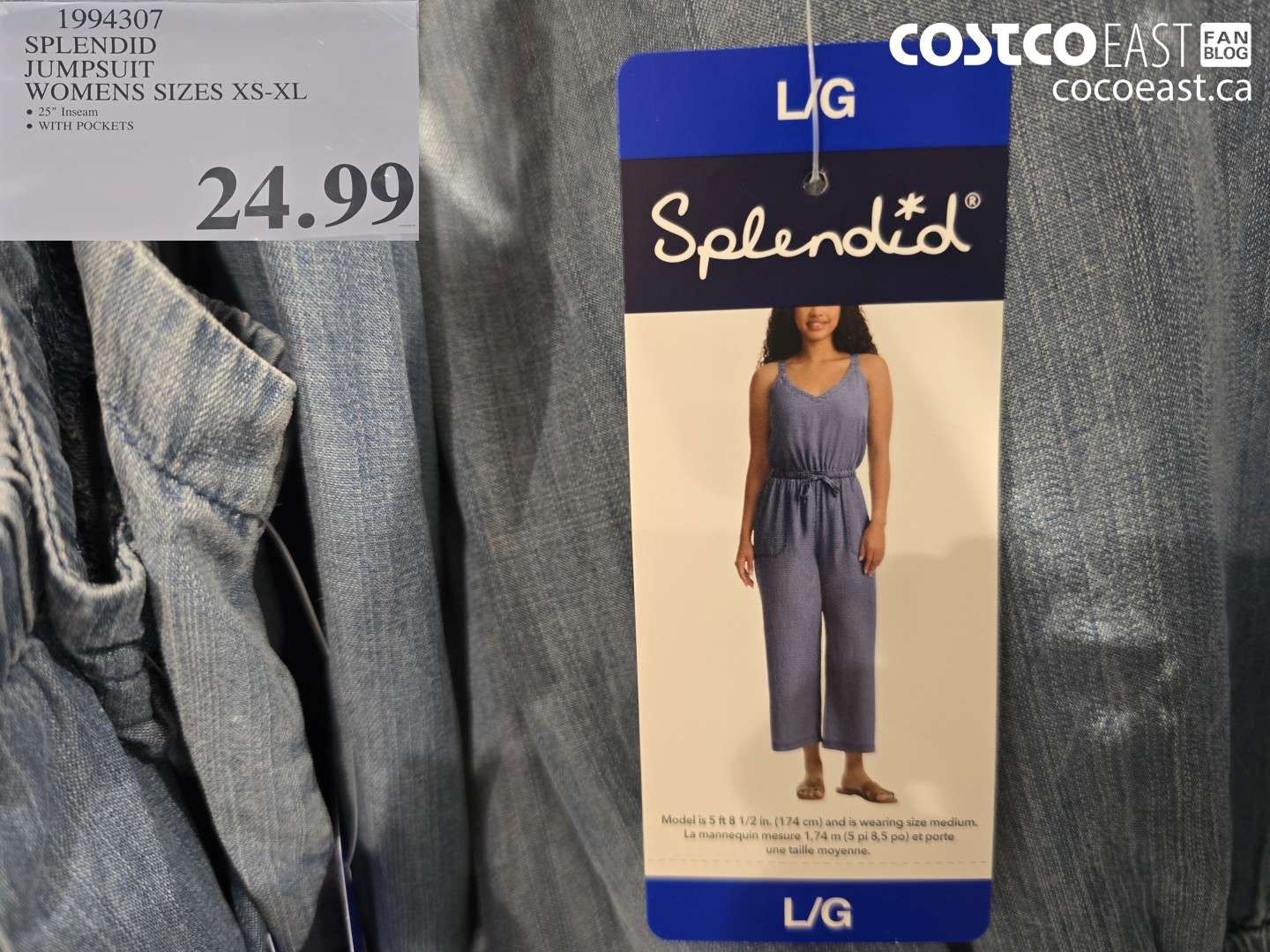 1994307 SPLENDID JUMPSUIT WOMENS SIZES XS-XL $24.99