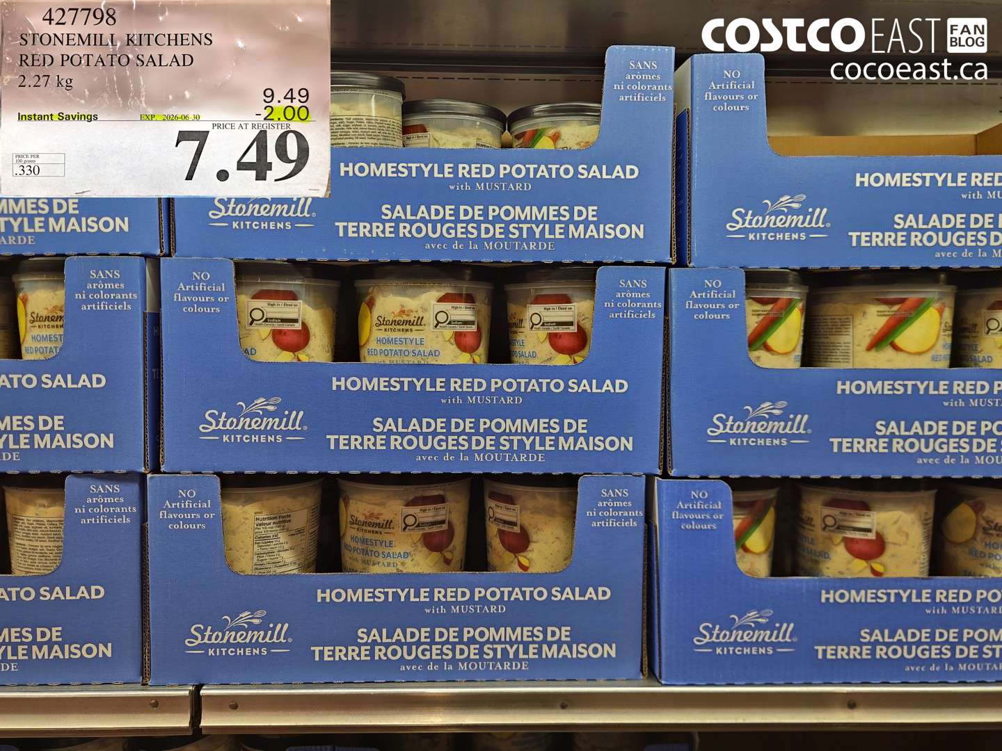 427798 STONEMILL KITCHENS RED POTATO SALAD 2.27 KG ($2.00 INSTANT SAVINGS EXPIRES ON 2026-06-30) $7.49