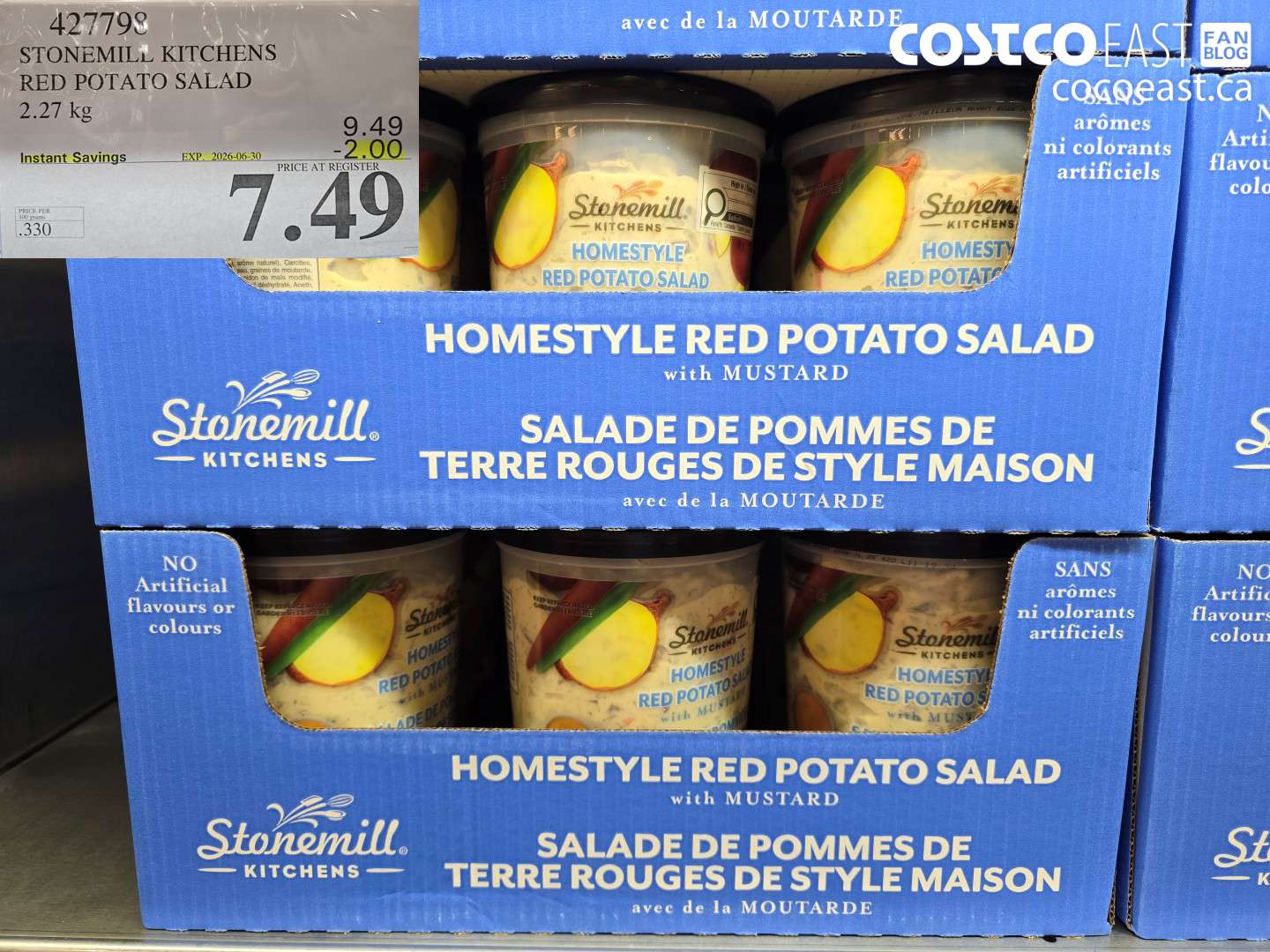 427798 STONEMILL KITCHENS RED POTATO SALAD 2.27 KG ($2.00 INSTANT SAVINGS EXPIRES ON 2026-06-30) $7.49