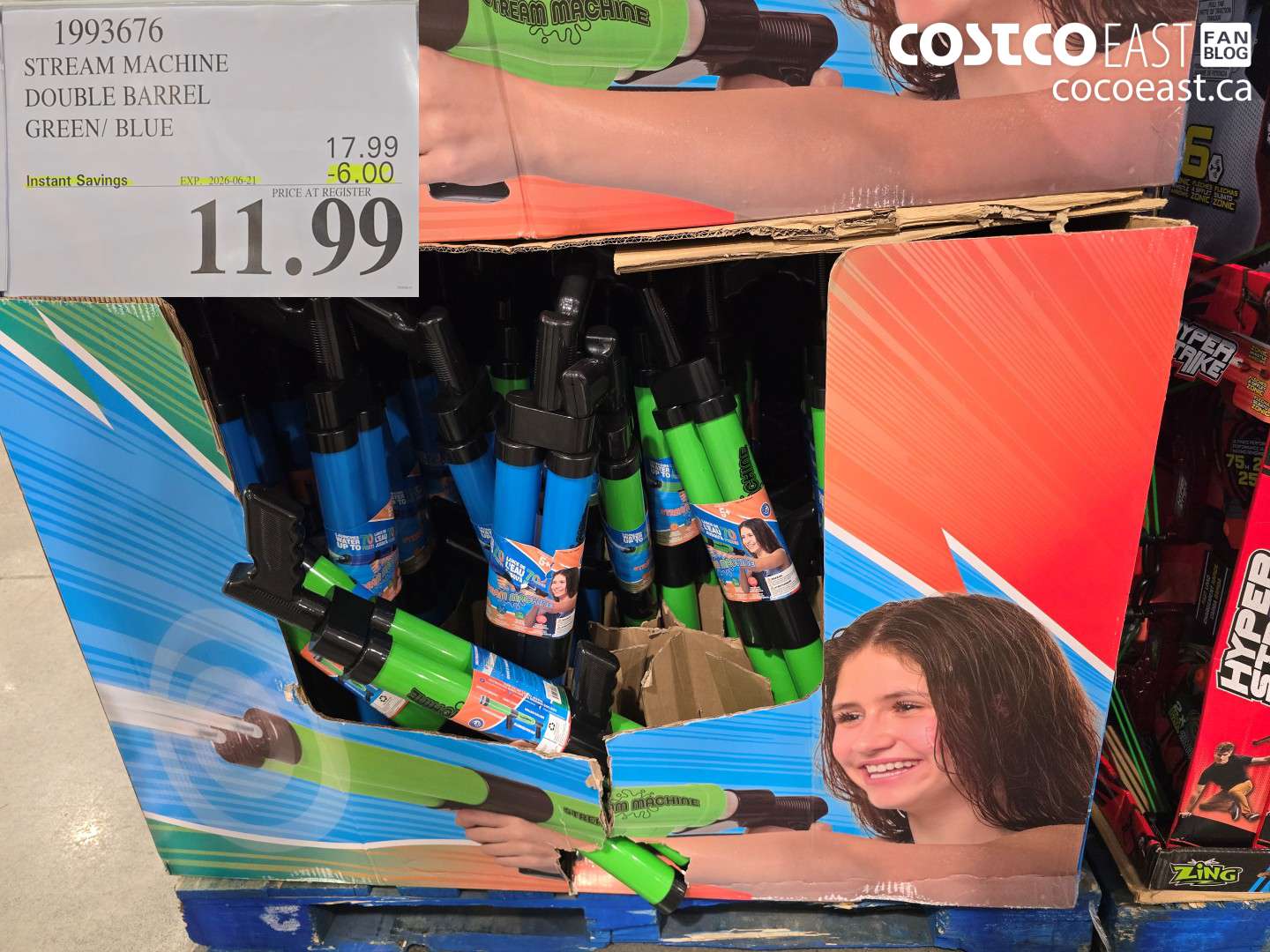 1993676 STREAM MACHINE DOUBLE BARREL GREEN/ BLUE ($6.00 INSTANT SAVINGS EXPIRES ON 2026-06-21) $11.99