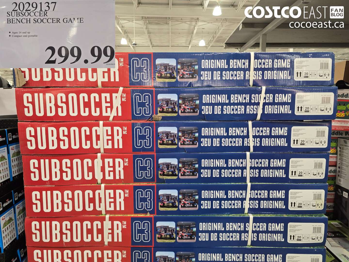 2029137 SUBSOCCER BENCH SOCCER GAME $299.99