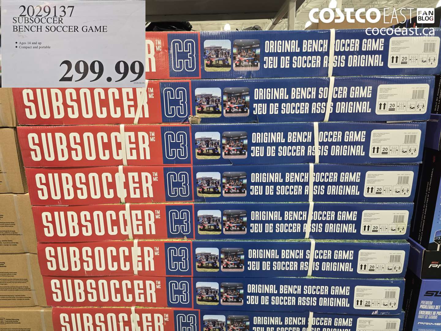 2029137 SUBSOCCER BENCH SOCCER GAME $299.99