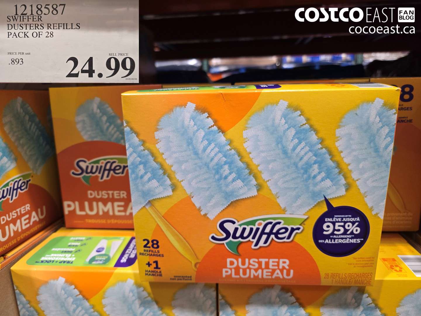 1218587 SWIFFER DUSTERS REFILLS PACK OF 28 $24.99