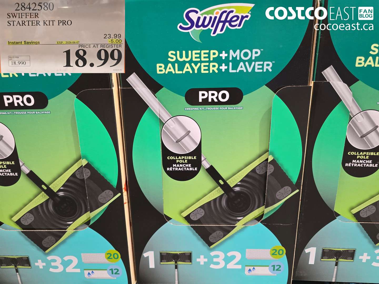 2842580 SWIFFER STARTER KIT PRO ($5.00 INSTANT SAVINGS EXPIRES ON 2026-06-07) $18.99