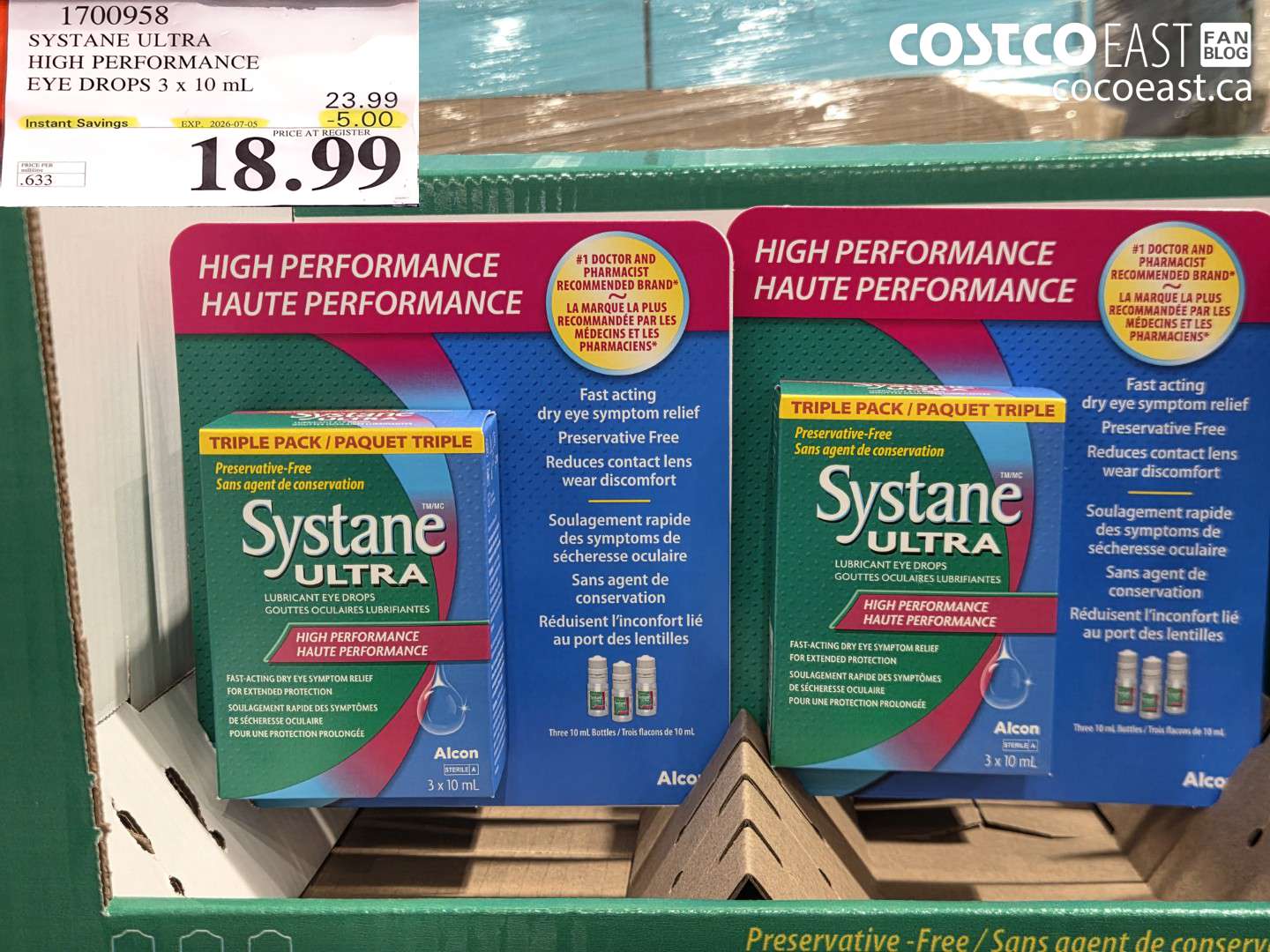 1700958 SYSTANE ULTRA HIGH PERFORMANCE EYE DROPS 3 X 10 ML ($5.00 INSTANT SAVINGS EXPIRES ON 2026-07-05) $18.99