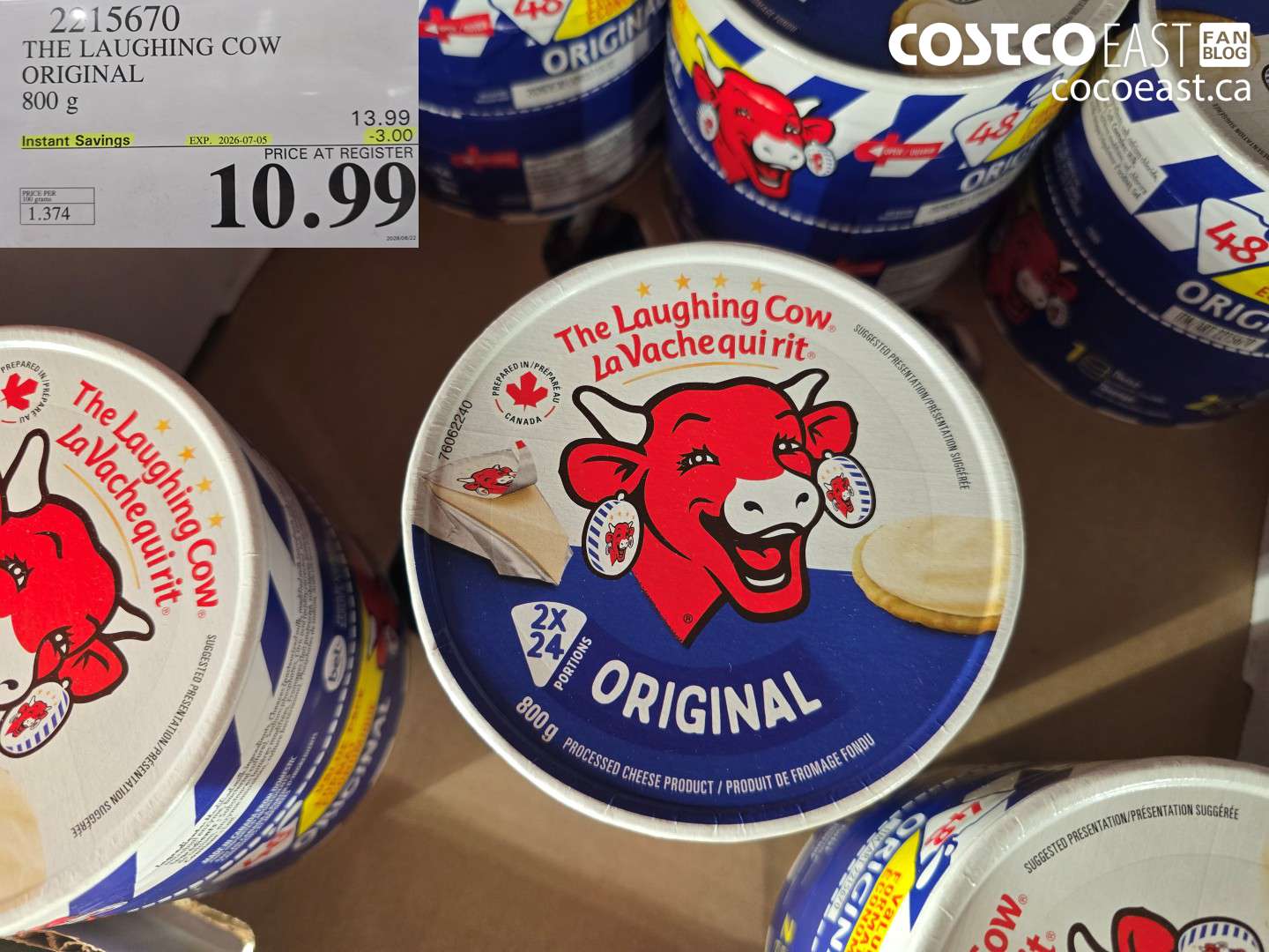 2215670 THE LAUGHING COW ORIGINAL 800 G ($3.00 INSTANT SAVINGS EXPIRES ON 2026-07-05) $10.99
