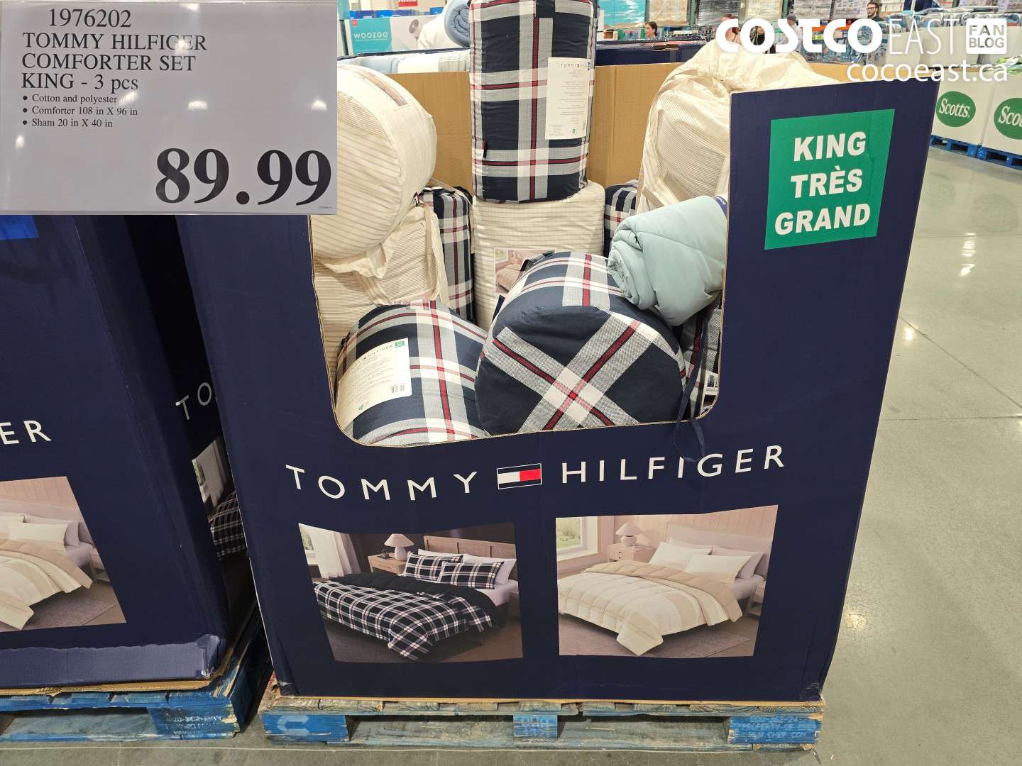 1976202 TOMMY HILFIGER COMFORTER SET KING - 3 PCS $89.99