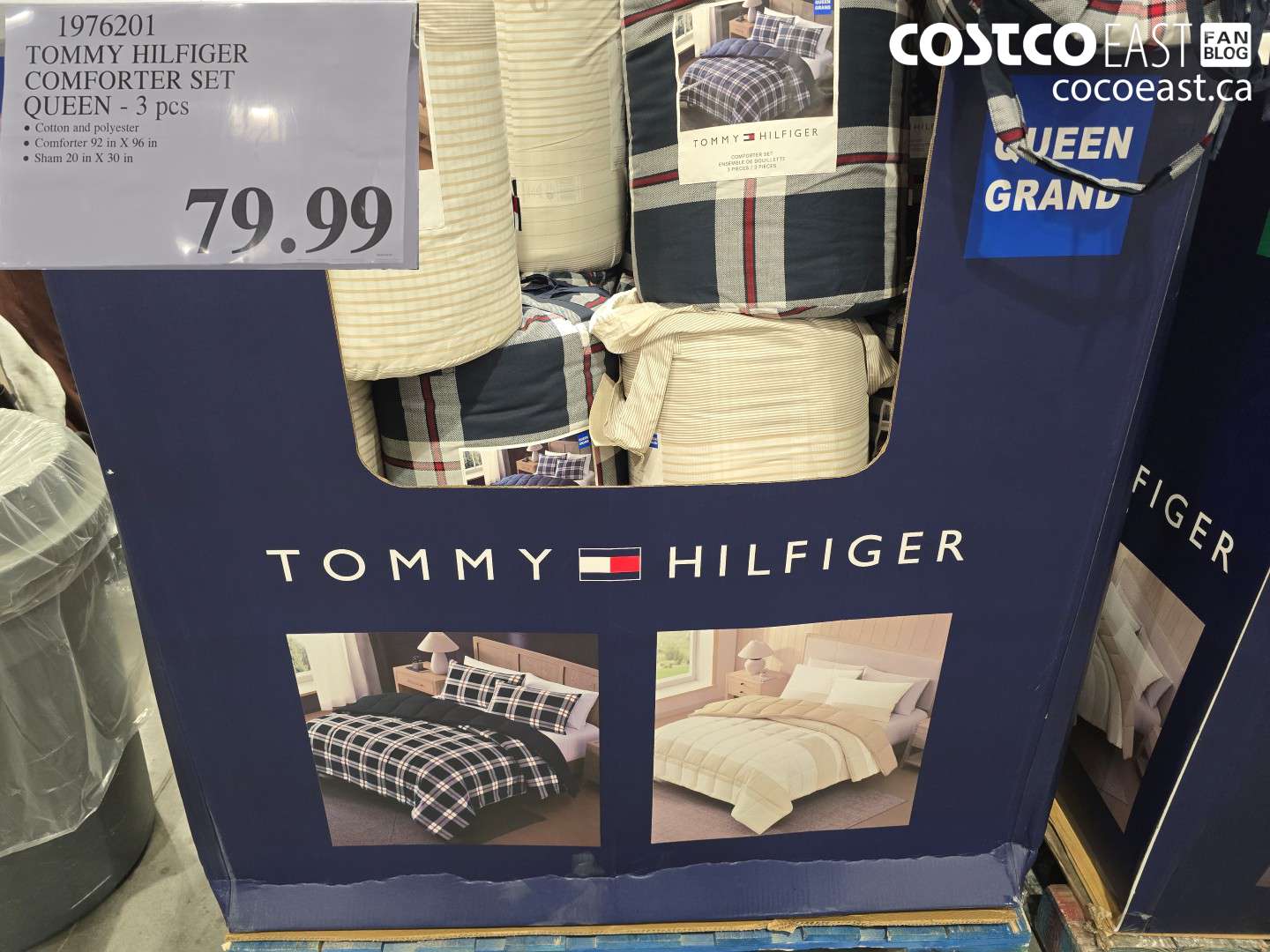 1976201 TOMMY HILFIGER COMFORTER SET QUEEN - 3 PCS $79.99