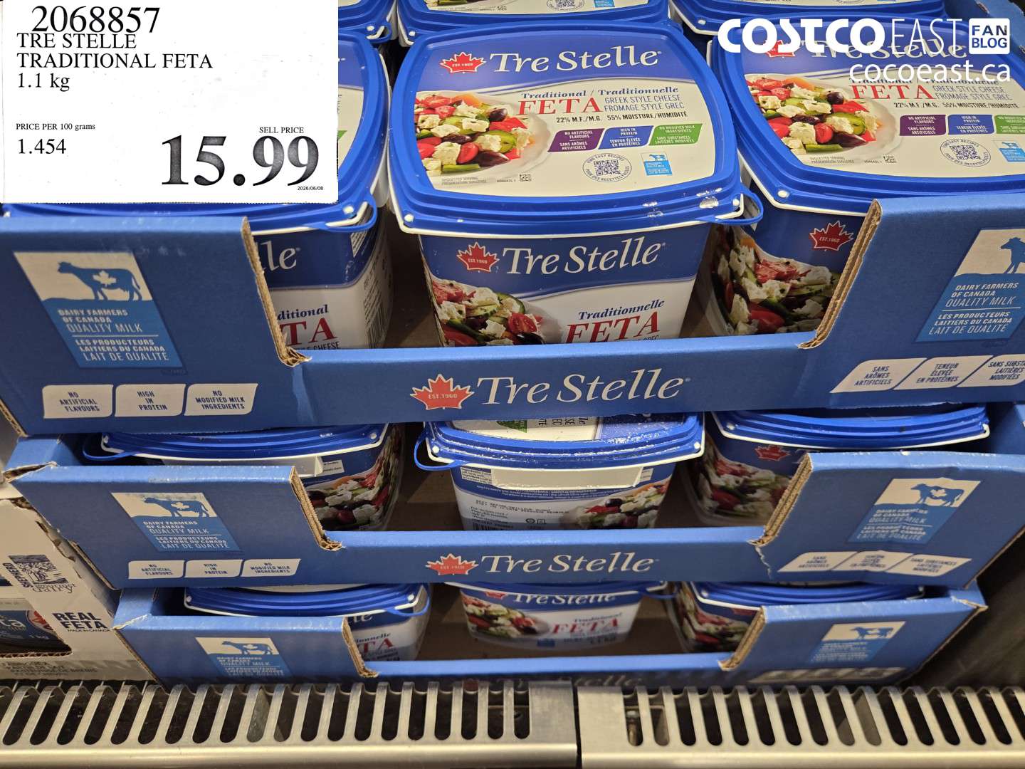 2068857 TRE STELLE TRADITIONAL FETA 1.1 KG $15.99