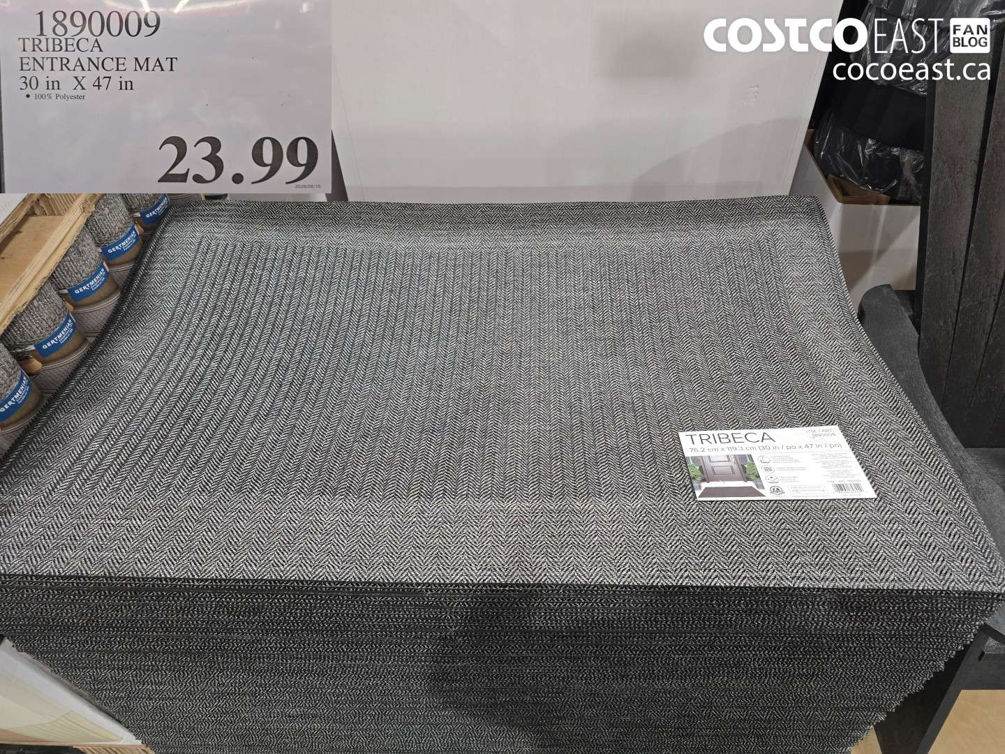 1890009 TRIBECA ENTRANCE MAT 30 IN X 47 IN $23.99