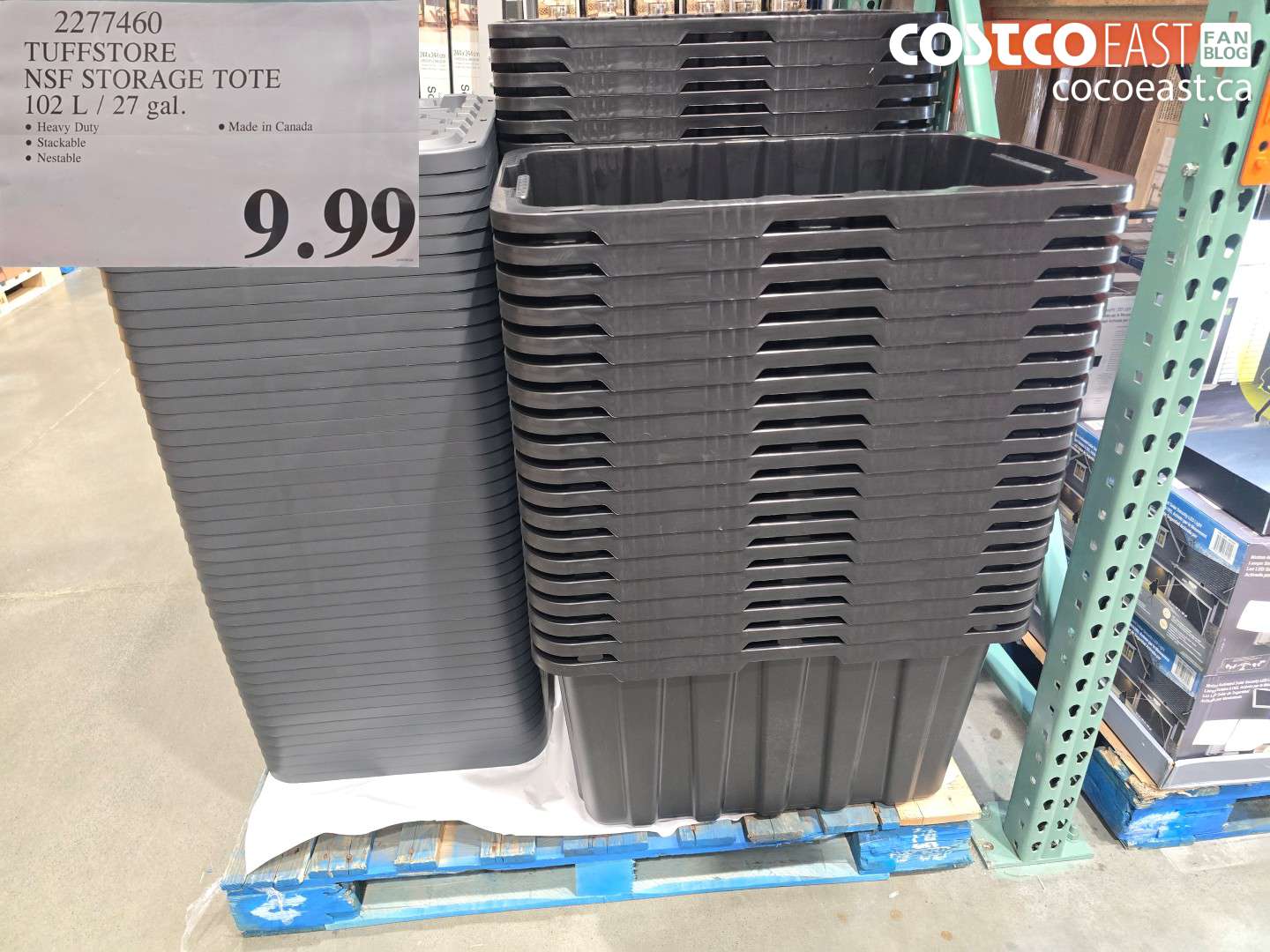 2277460 TUFFSTORE NSF STORAGE TOTE 102 L / 27 GAL. $9.99