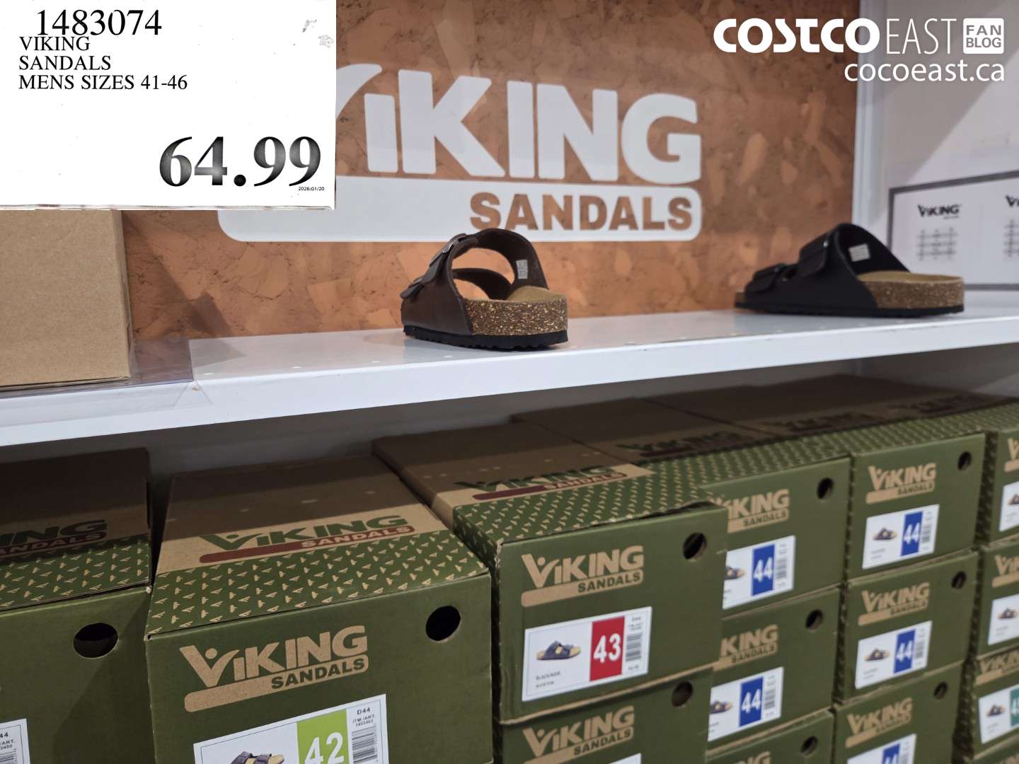 1483074 VIKING SANDALS MENS SIZES 41-46 $64.99
