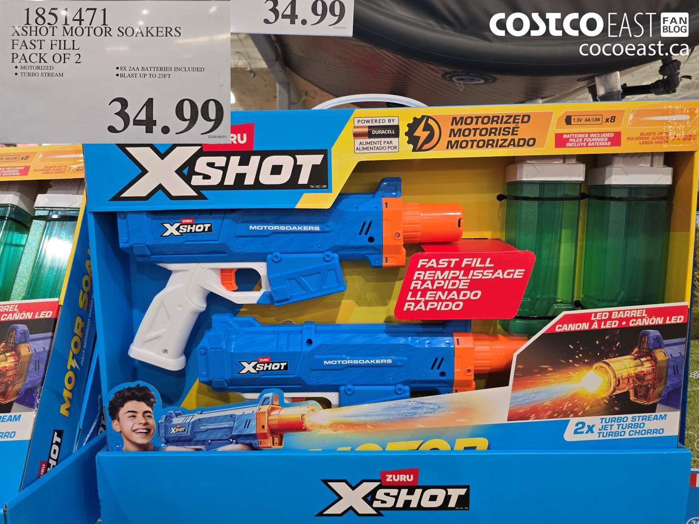 1851471 XSHOT MOTOR SOAKERS FAST FILL PACK OF 2 $34.99