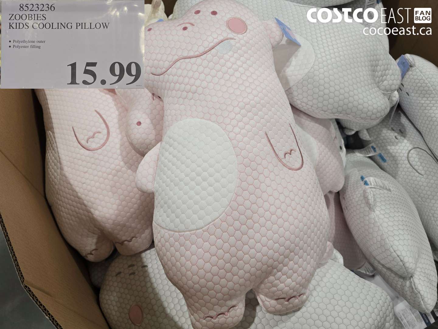 8523236 ZOOBIES KIDS COOLING PILLOW $15.99