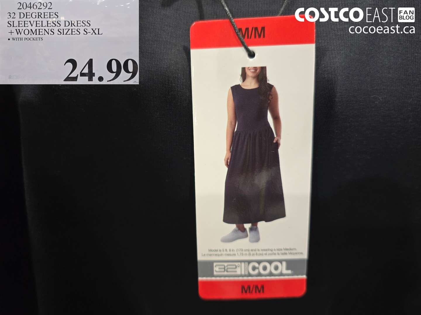 2046292 32 DEGREES SLEEVELESS DRESS + WOMENS SIZES S-XL $24.99