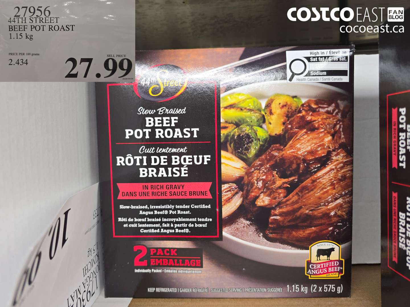 27956 44TH STREET BEEF POT ROAST 1.15 KG $27.99