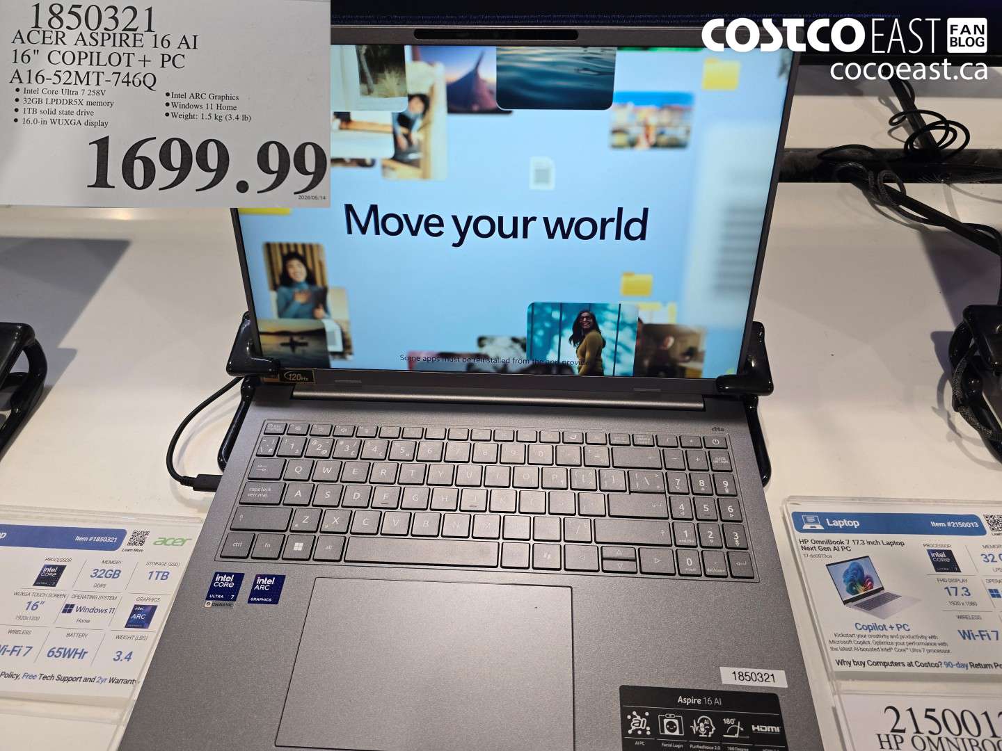 1850321 ACER ASPIRE 16 AI 16