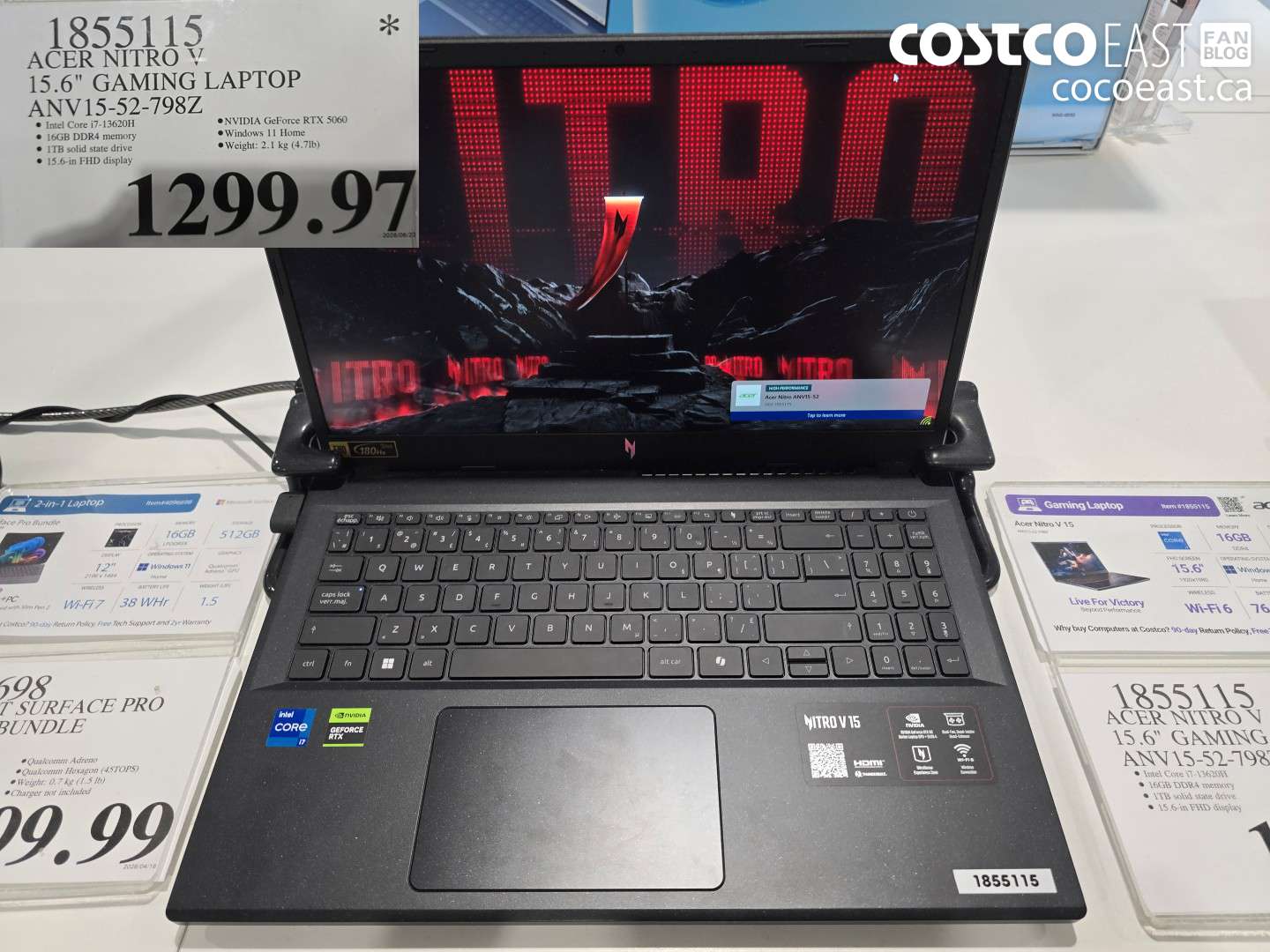 1855115 ACER NITRO V 15.6