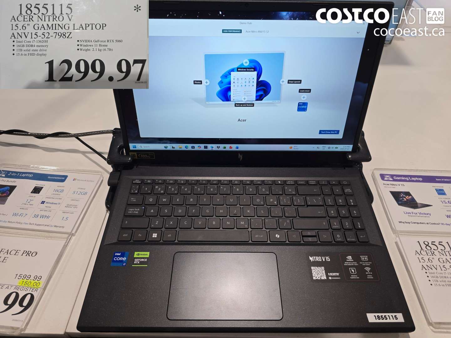 1855115 ACER NITRO V 15.6