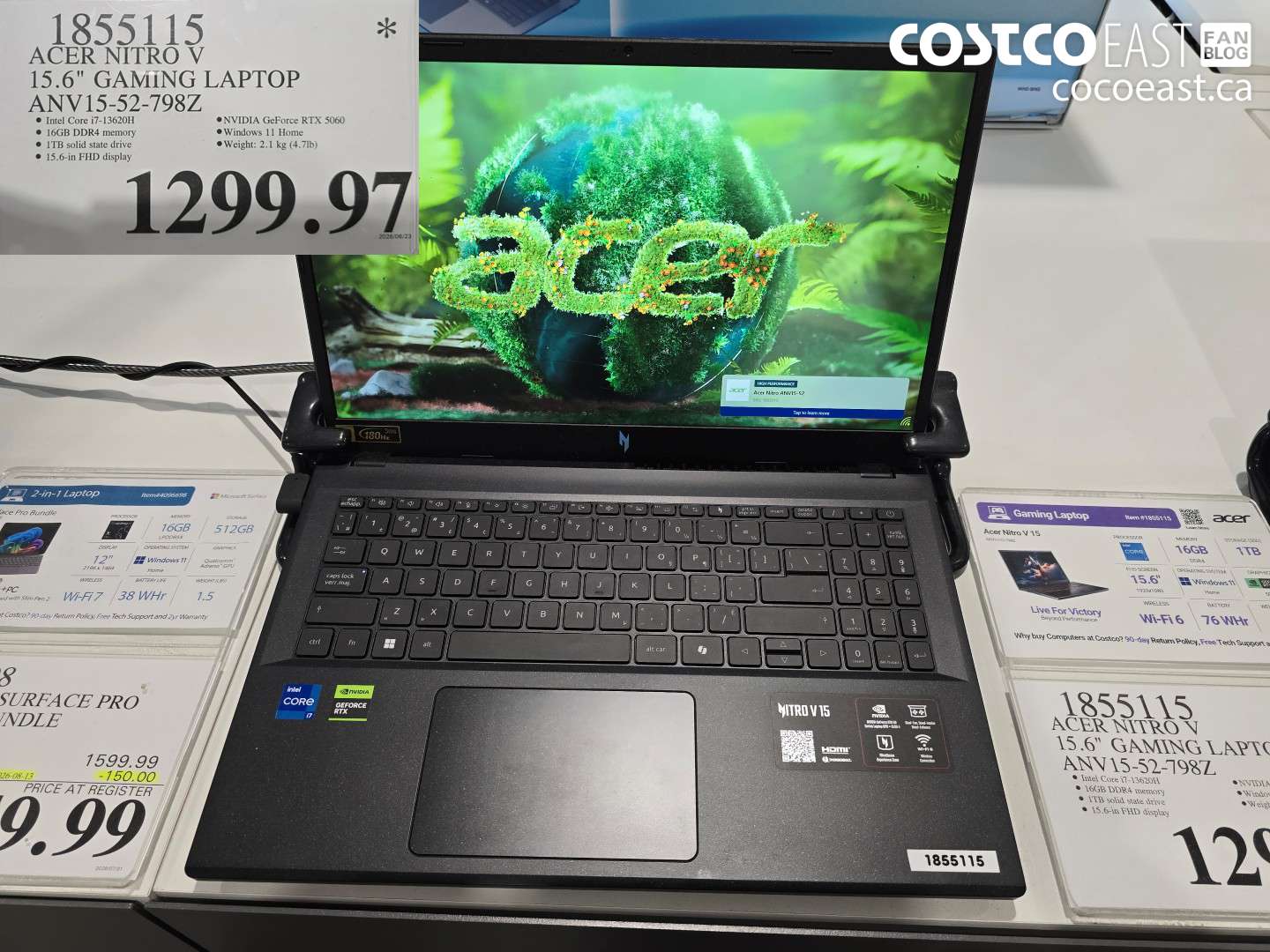 1855115 ACER NITRO V 15.6