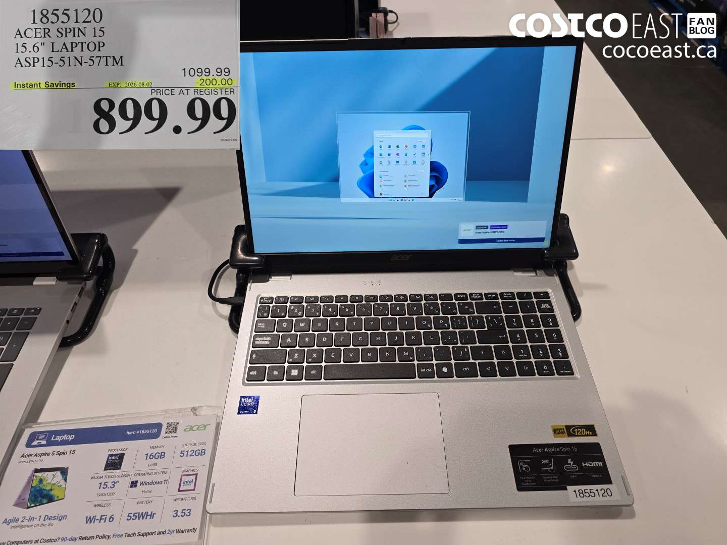 1855120 ACER SPIN 15 15.6