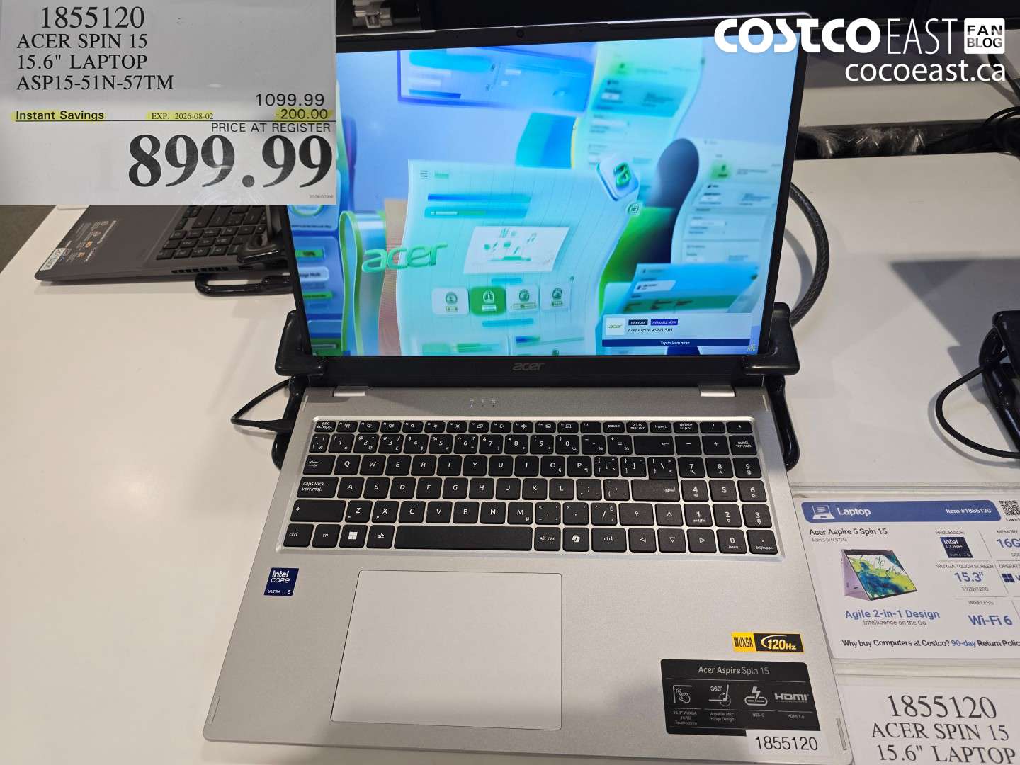 1855120 ACER SPIN 15 15.6