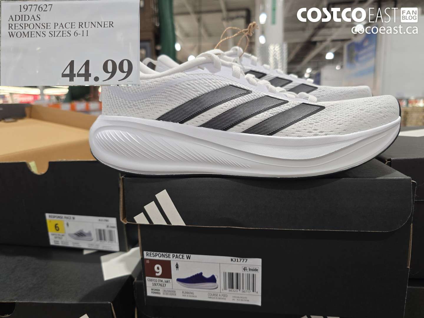 1977627 ADIDAS RESPONSE PACE RUNNER WOMENS SIZES 6-11 $44.99