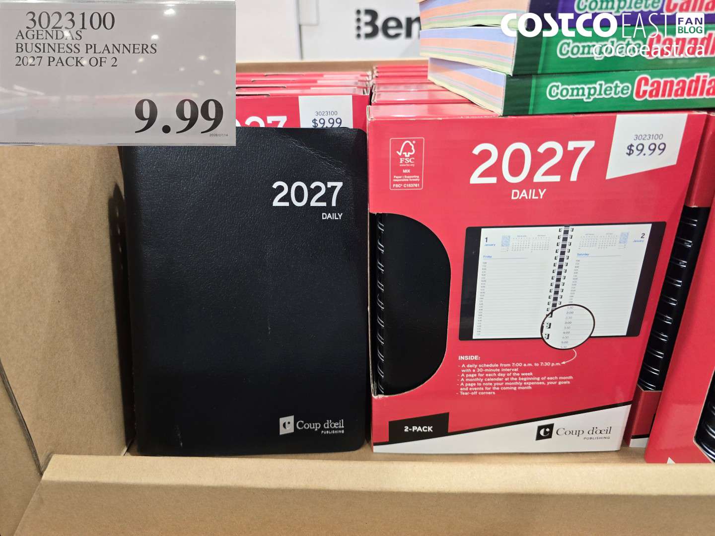 3023100 AGENDAS BUSINESS PLANNERS 2027 PACK OF 2 $9.99