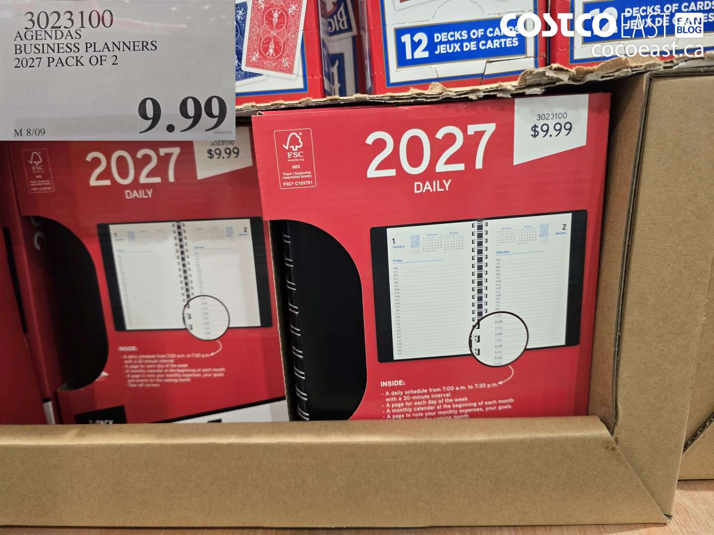 3023100 AGENDAS BUSINESS PLANNERS 2027 PACK OF 2 $9.99
