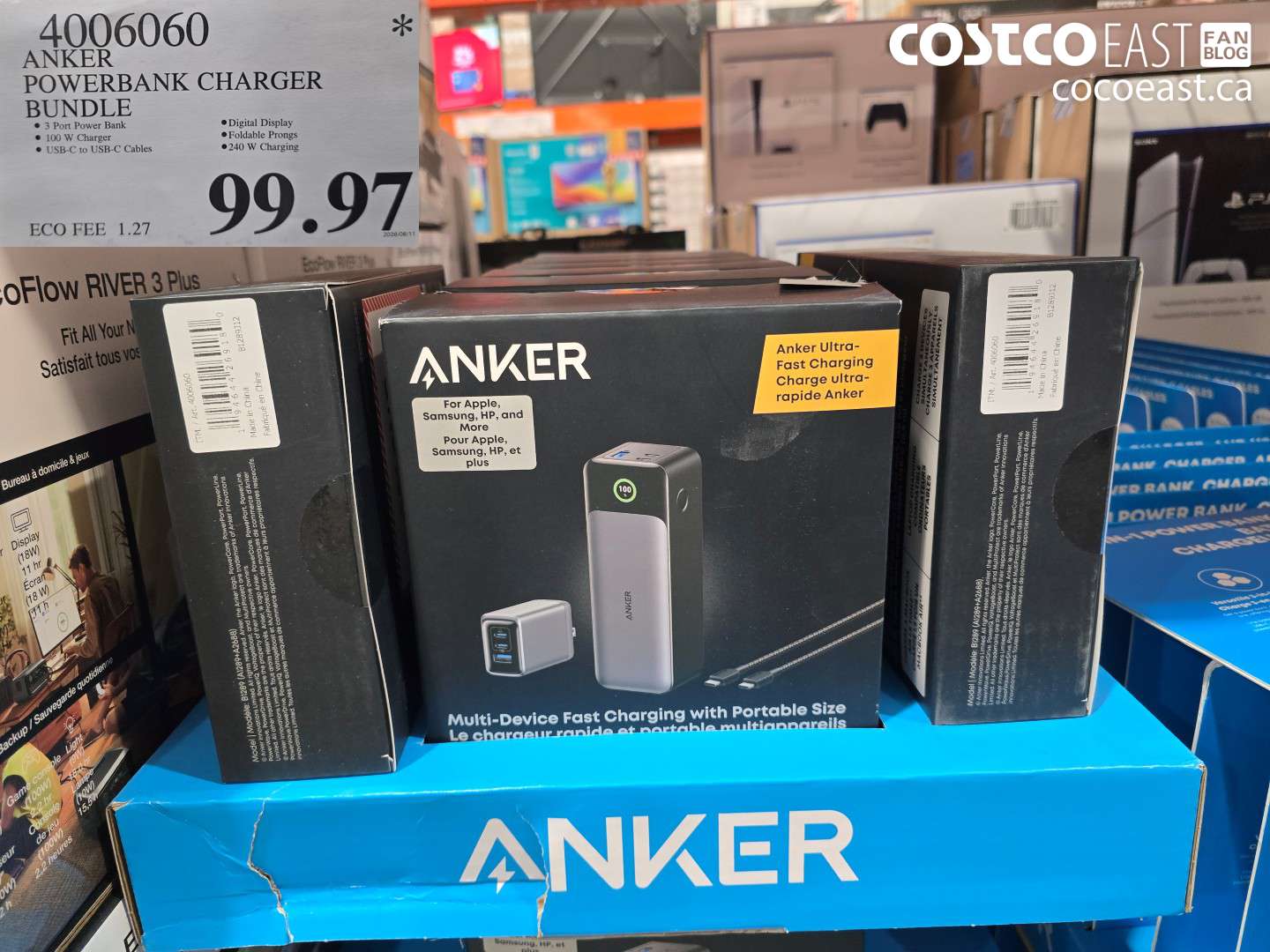 4006060 ANKER POWERBANK CHARGER BUNDLE $99.97
