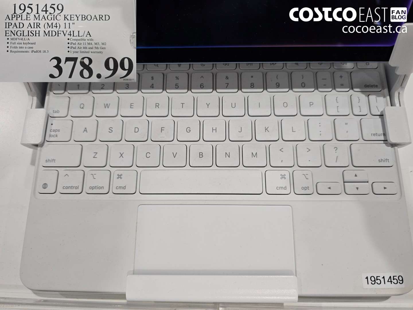 1951459 APPLE MAGIC KEYBOARD IPAD AIR (M4) 11