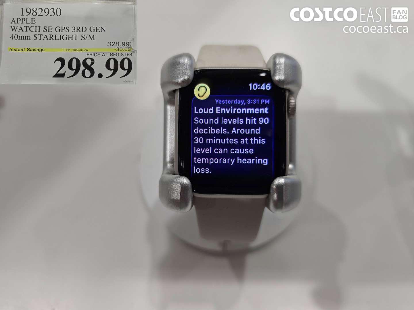 1982930 APPLE WATCH SE GPS 3RD GEN 40MM STARLIGHT S/M ($30.00 INSTANT SAVINGS EXPIRES ON 2026-08-06) $298.99
