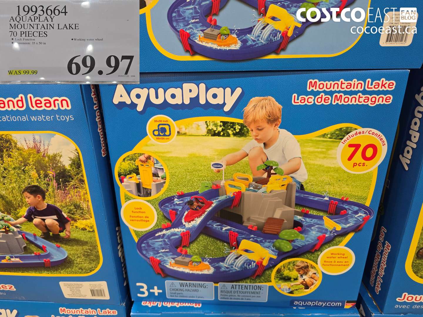 1993664 AQUAPLAY MOUNTAIN LAKE 70 PIECES $69.97