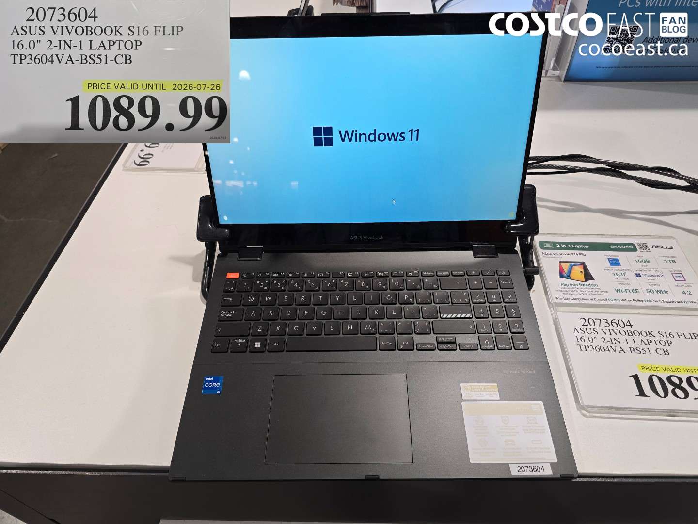 2073604 ASUS VIVOBOOK S16 FLIP 16.0
