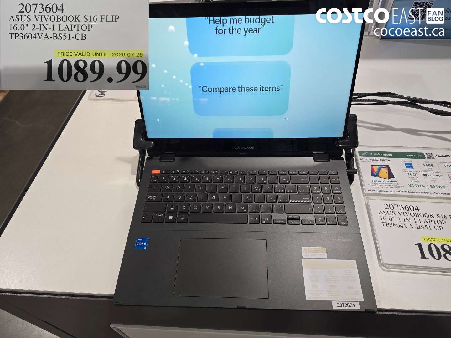 2073604 ASUS VIVOBOOK S16 FLIP 16.0