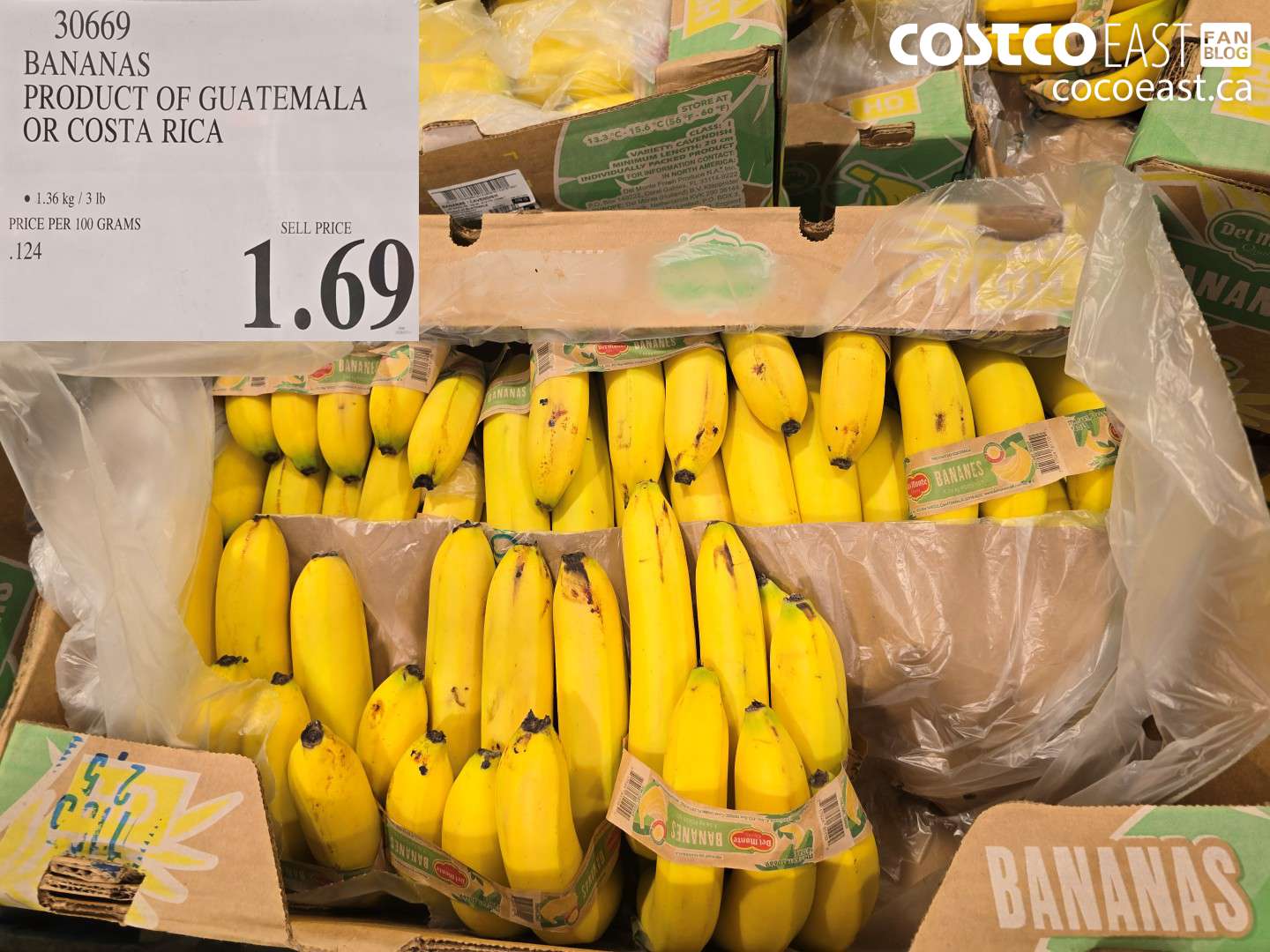 30669 BANANAS PRODUCT OF GUATEMALA OR COSTA RICA $1.69