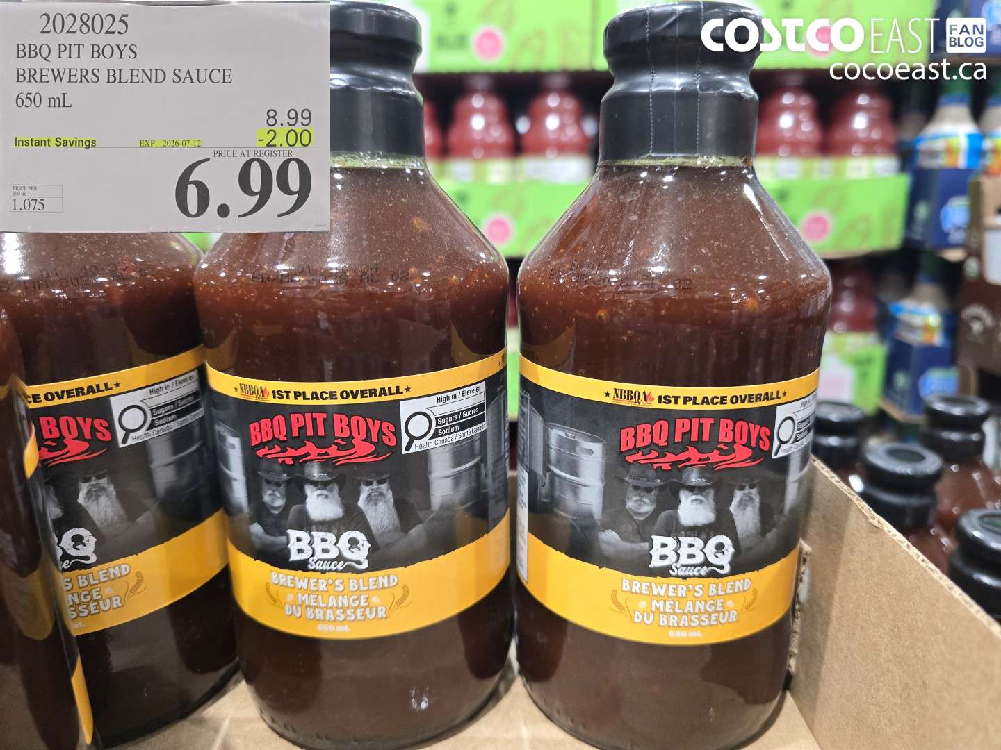 2028025 BBQ PIT BOYS BREWERS BLEND SAUCE 650 ML ($2.00 INSTANT SAVINGS EXPIRES ON 2026-07-12) $6.99
