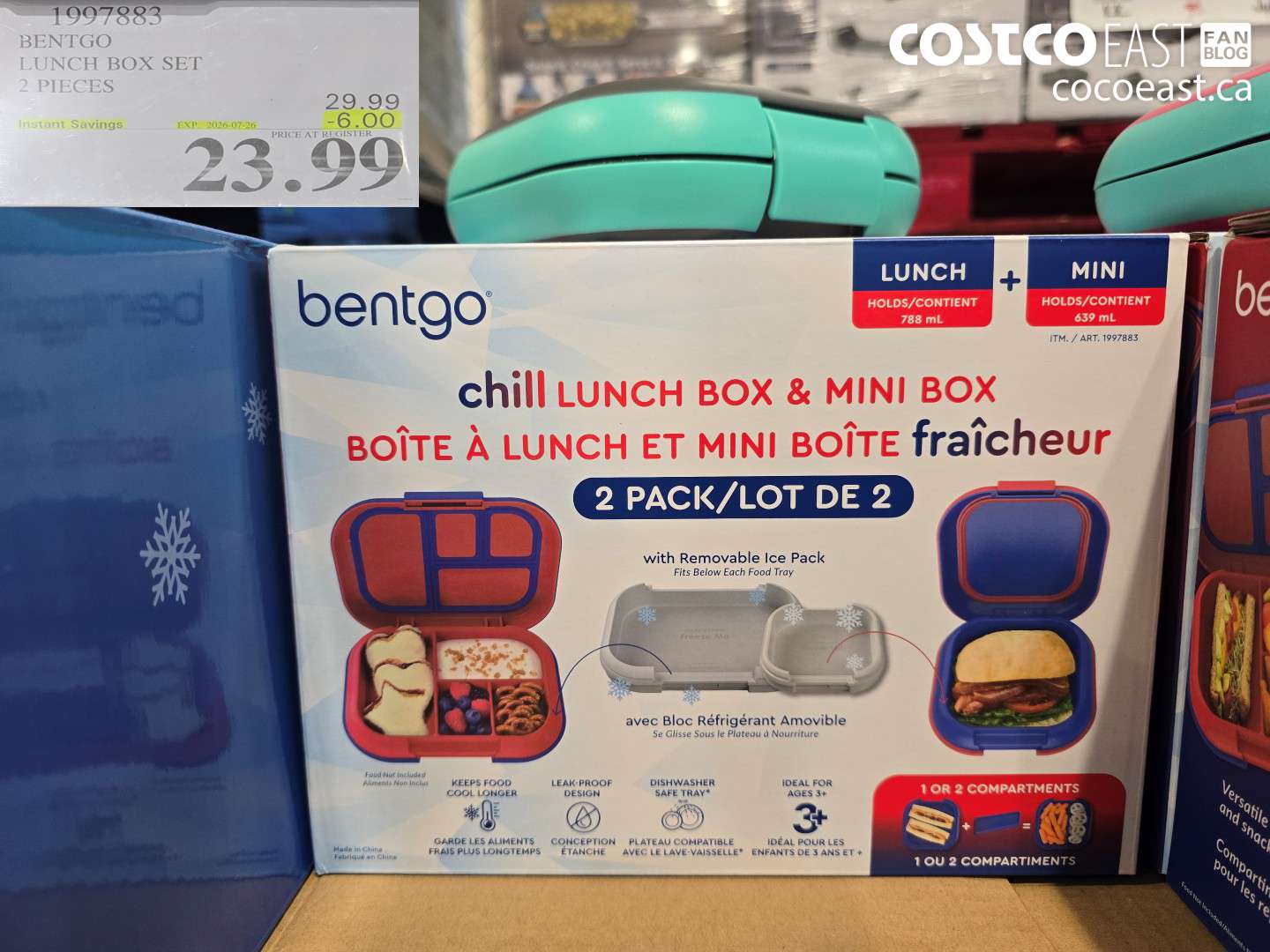 1997883 BENTGO LUNCH BOX SET 2 PIECES ($6.00 INSTANT SAVINGS EXPIRES ON 2026-07-26) $23.99