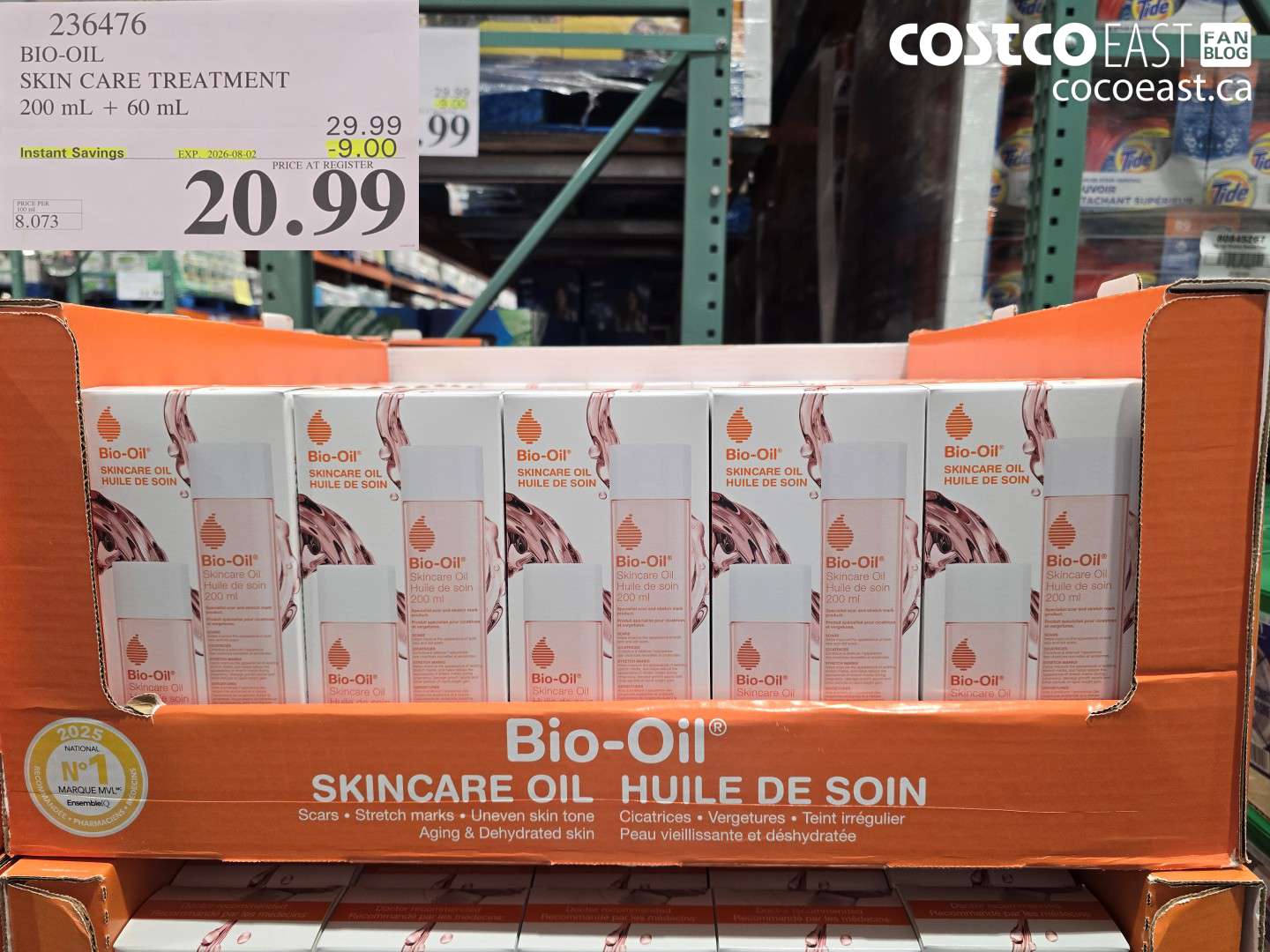 236476 BIO-OIL SKIN CARE TREATMENT 200 ML + 60 ML ($9.00 INSTANT SAVINGS EXPIRES ON 2026-08-02) $20.99