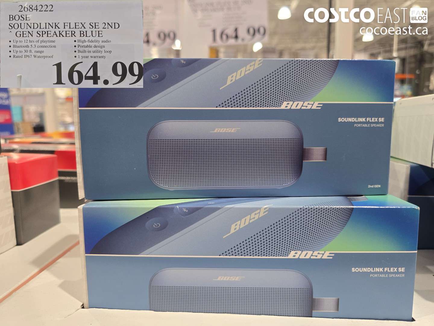 2684222 BOSE SOUNDLINK FLEX SE 2ND GEN SPEAKER BLUE $164.99