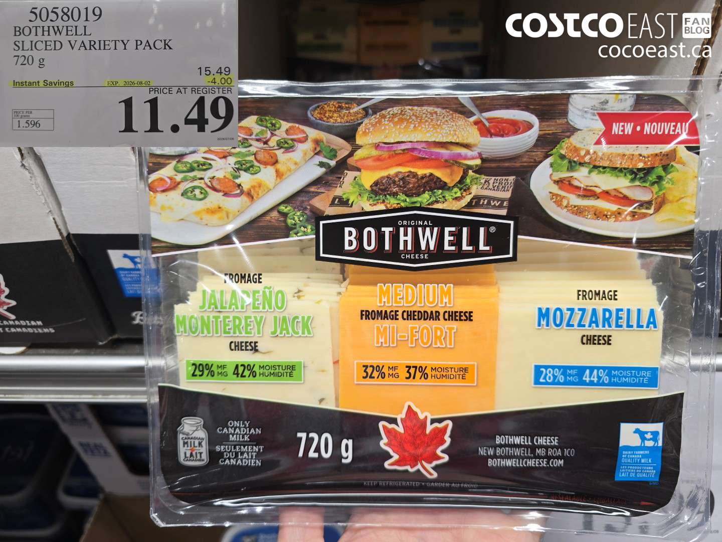 5058019 BOTHWELL SLICED VARIETY PACK 720 G ($4.00 INSTANT SAVINGS EXPIRES ON 2026-08-02) $11.49