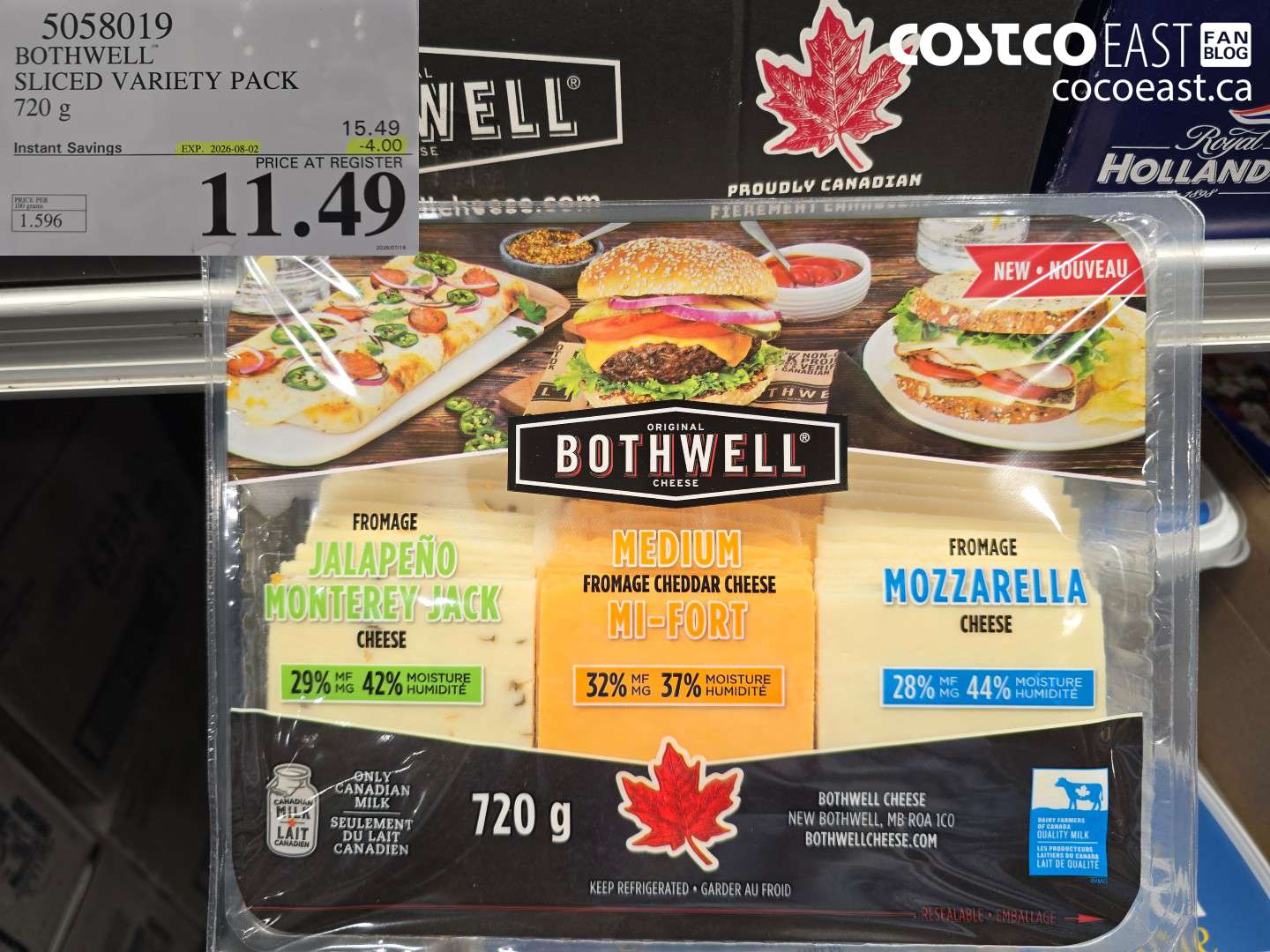 5058019 BOTHWELL SLICED VARIETY PACK 720 G ($4.00 INSTANT SAVINGS EXPIRES ON 2026-08-02) $11.49