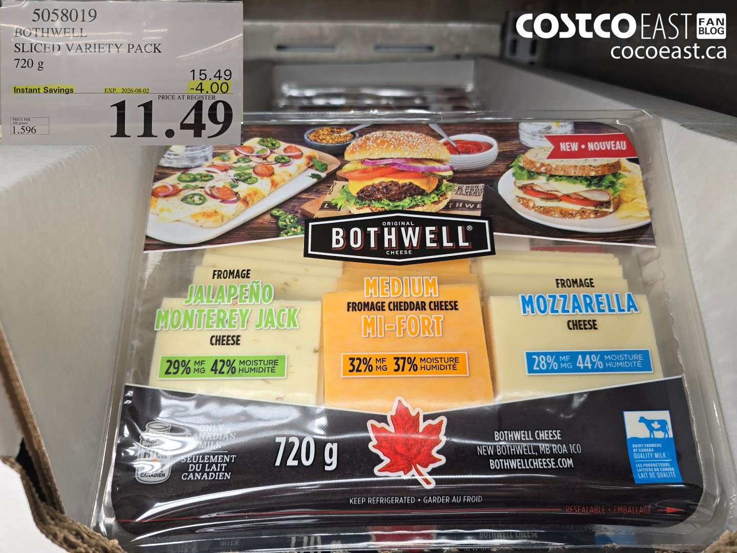 5058019 BOTHWELL SLICED VARIETY PACK 720 G ($4.00 INSTANT SAVINGS EXPIRES ON 2026-08-02) $11.49