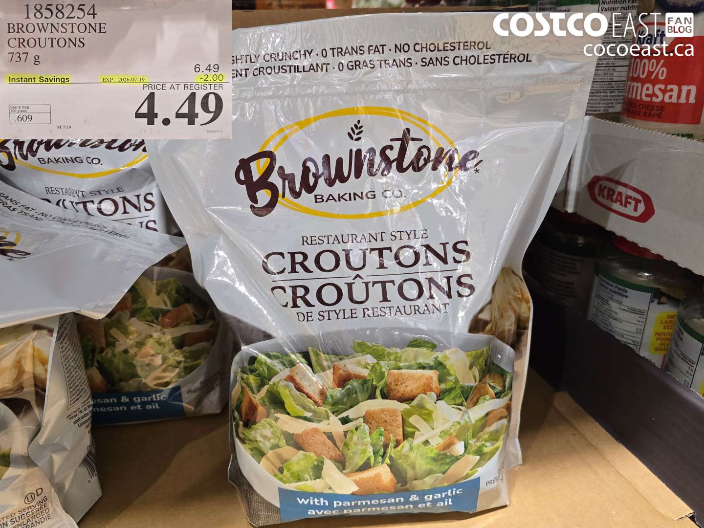 1858254 BROWNSTONE CROUTONS 737 G ($2.00 INSTANT SAVINGS EXPIRES ON 2026-07-19) $4.49